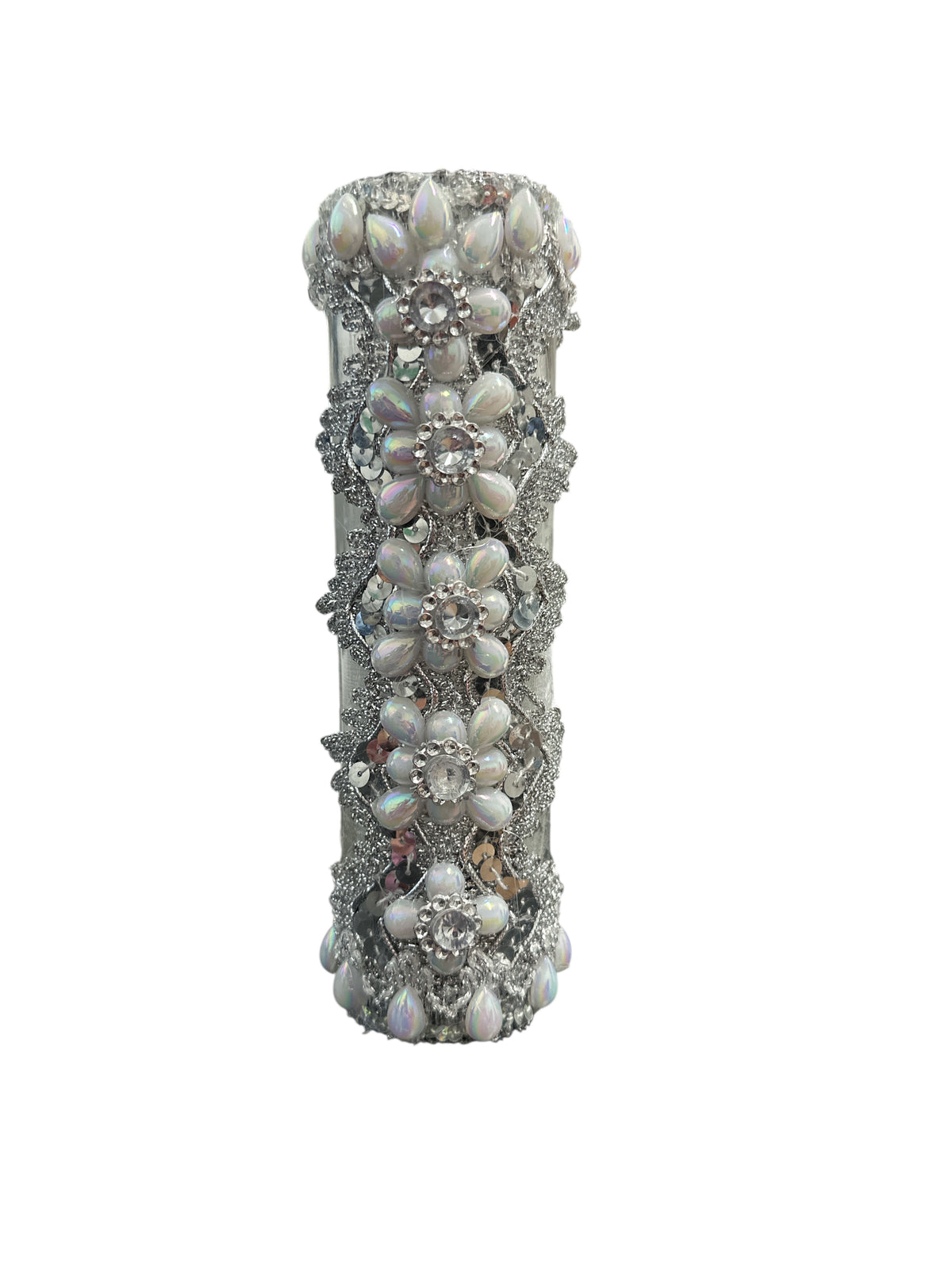 8" Obatala decorated candle