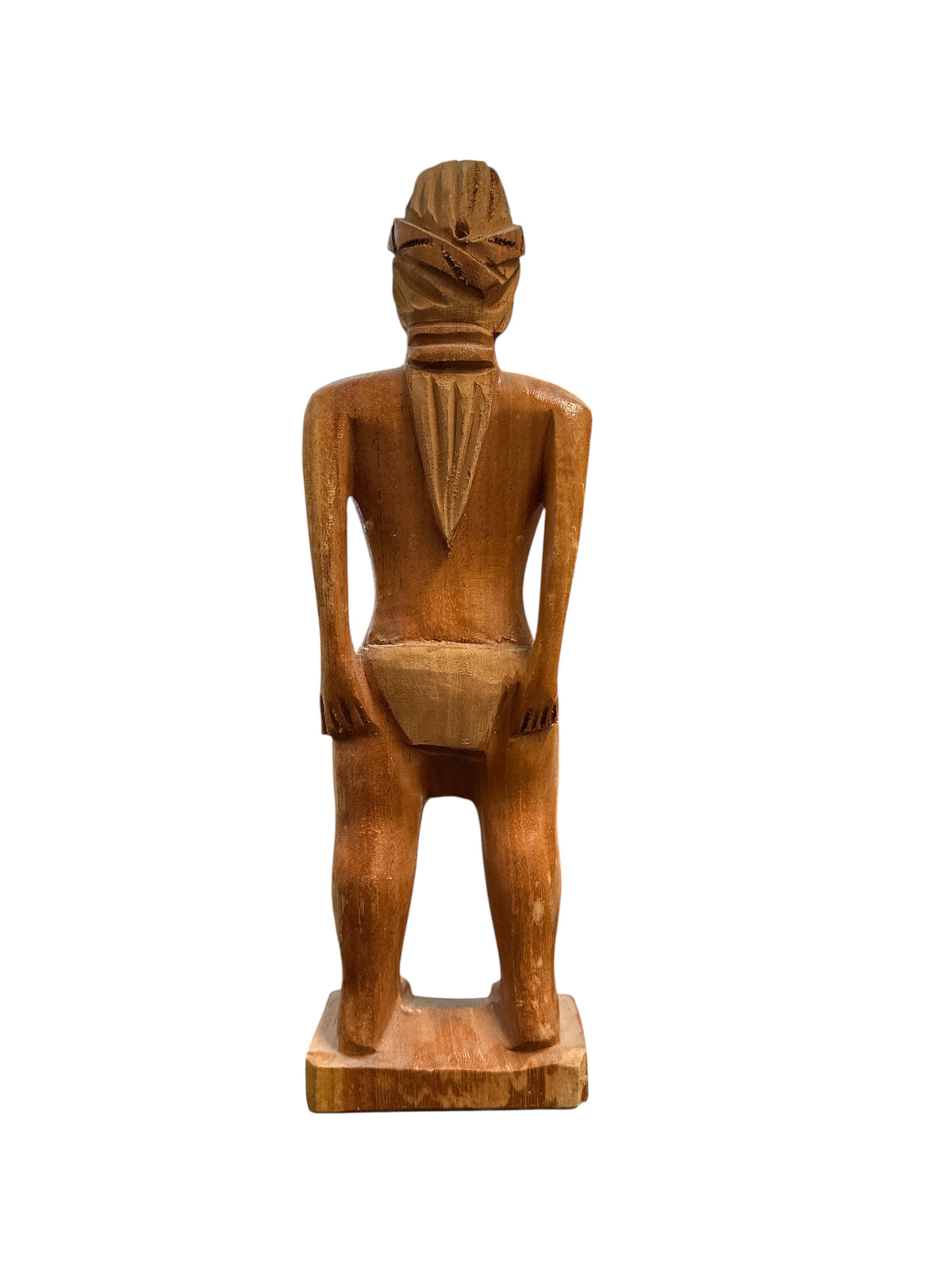 Wooden figure of an Indian woman 13"x 4"