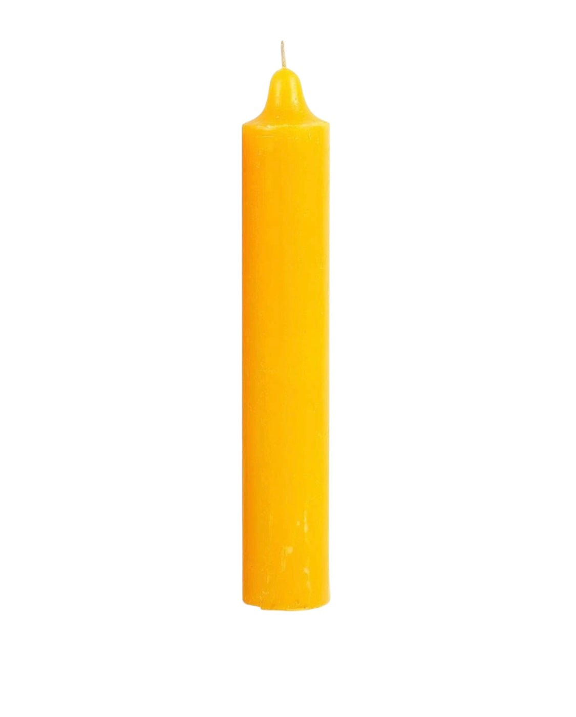 6" Yellow Tape Candle
