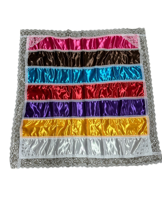 7-color satin cloth with lace 36” (1 yard)