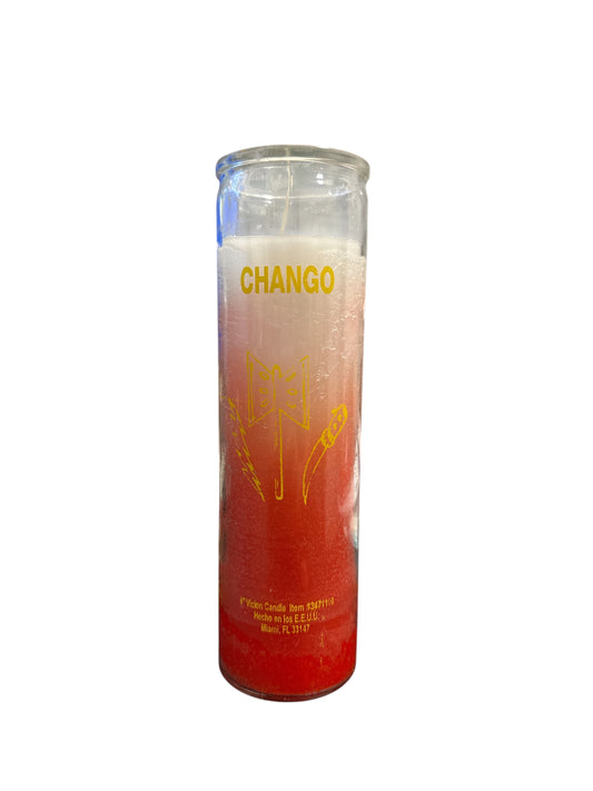 8"Shango 2 colors candle