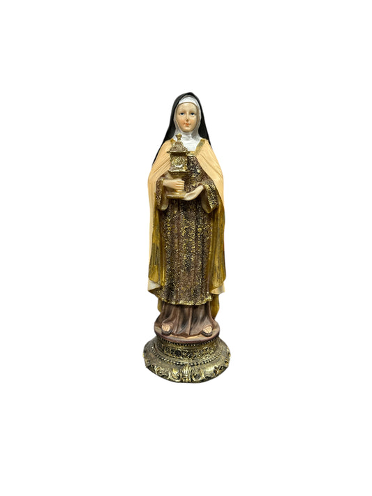 Saint Clare statue 12”
