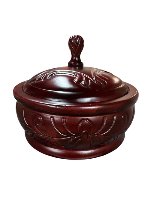 Wooden Bowl (Batea) Cherry color 12"W x 9" H