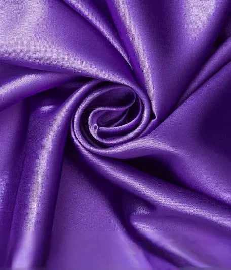 Purple Satin Fabric 1 yard