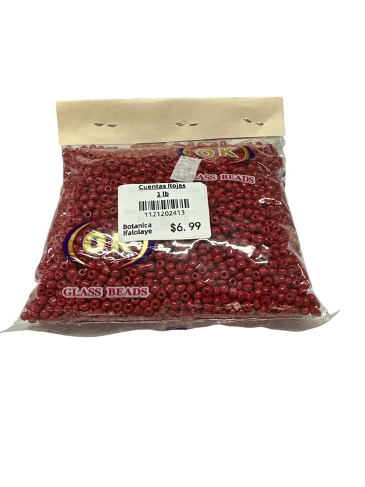 Red Beads 1 lb