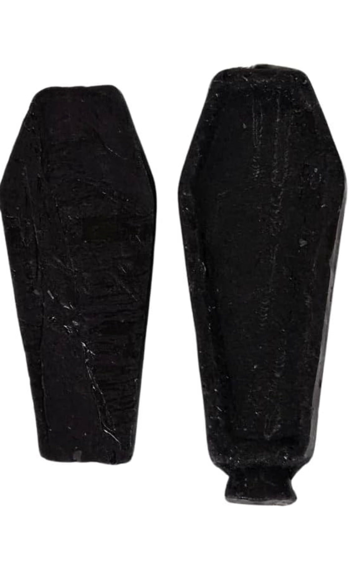 Black Casket Figure candle 8"x 4"