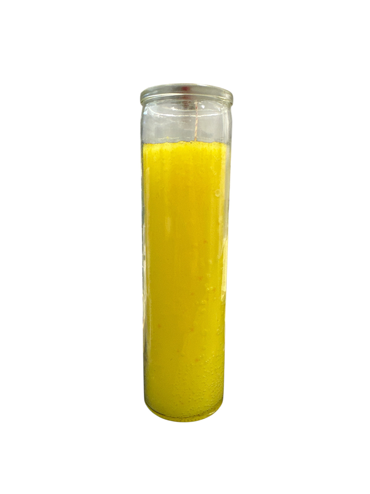 8" Solid Color Glass Candle