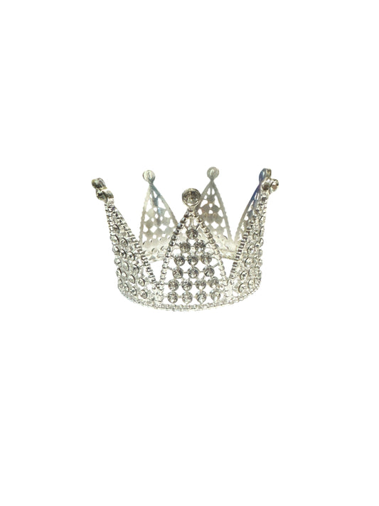 Small silver crown 2"H x 3"W