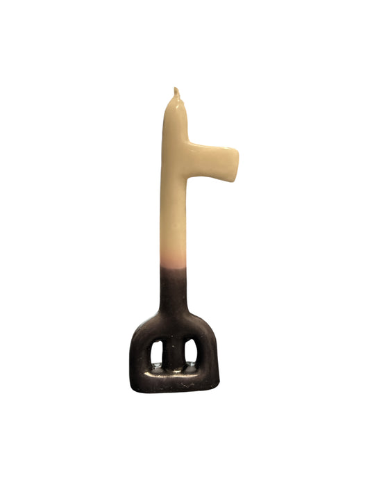 6" Key figure candle
