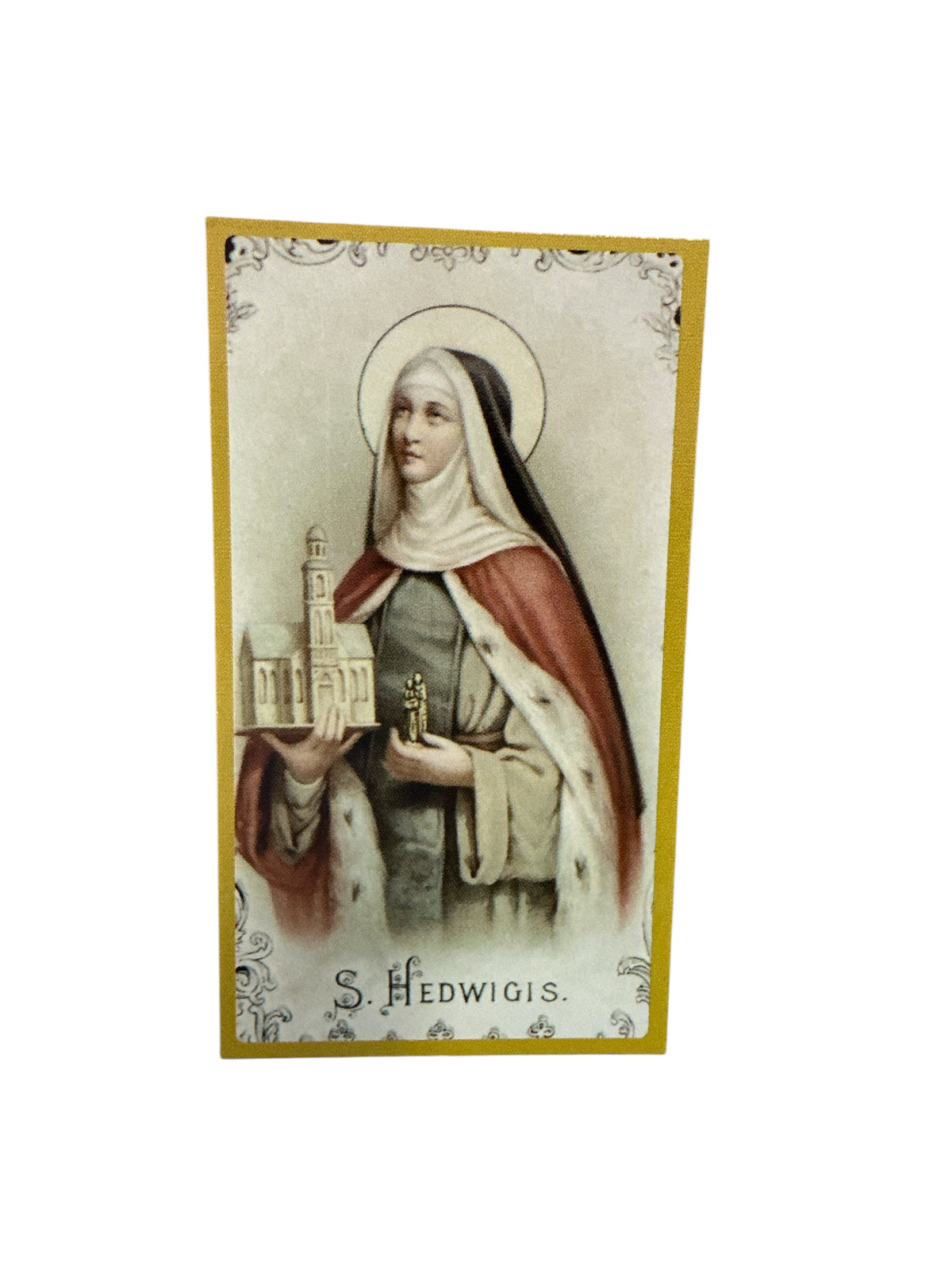 Prayer Card Santa Eduviges of Polonia 4"x 2"