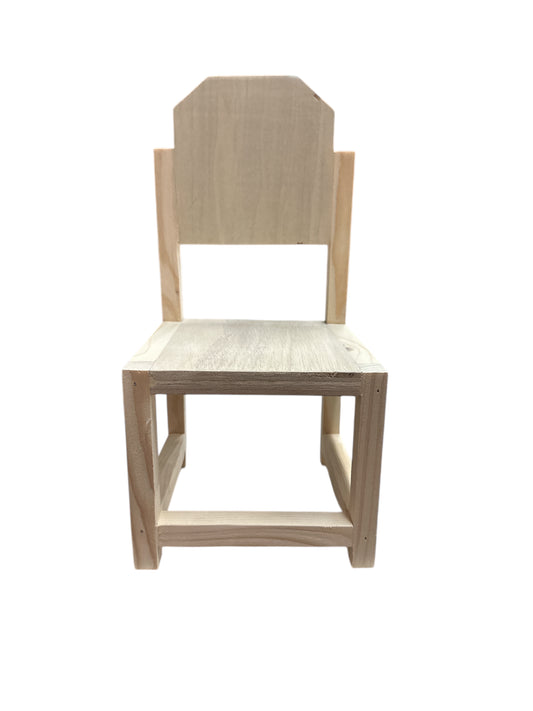 Wooden Chair (Taburete) 14"x 7"