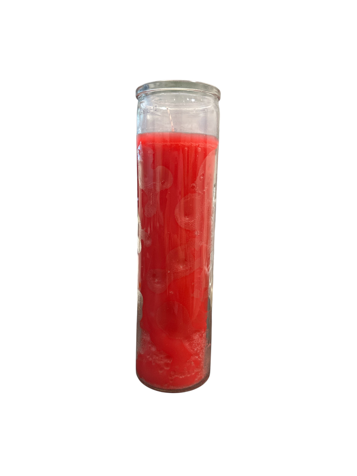 8" Solid Color Glass Candle
