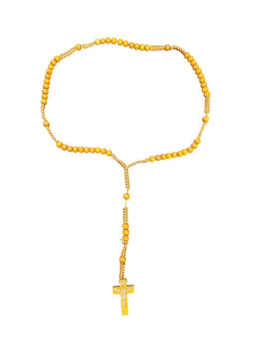18” Light Wooden Rosary