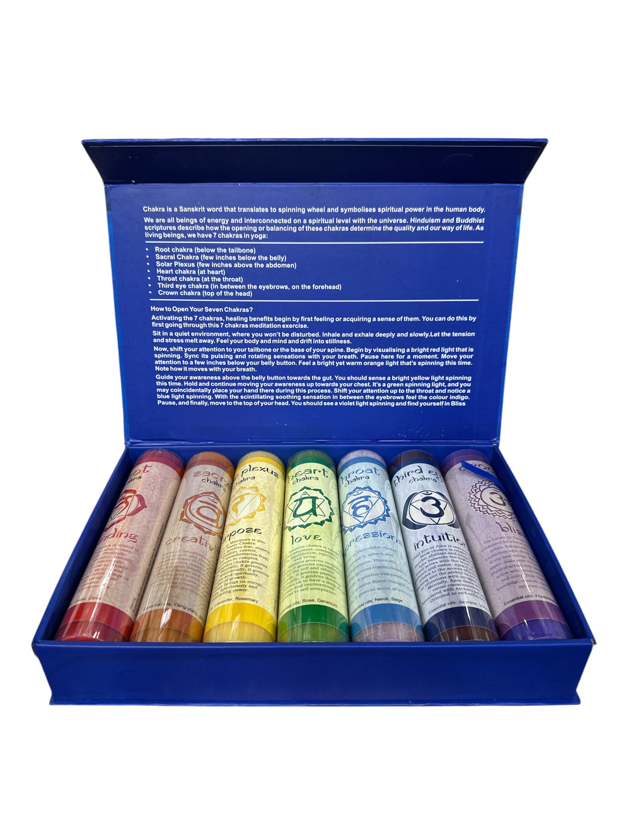 Deluxe 7 Chakras candle box