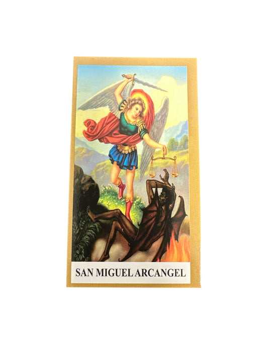 Prayer Card Saint Michael the Archangel 4"x 2"