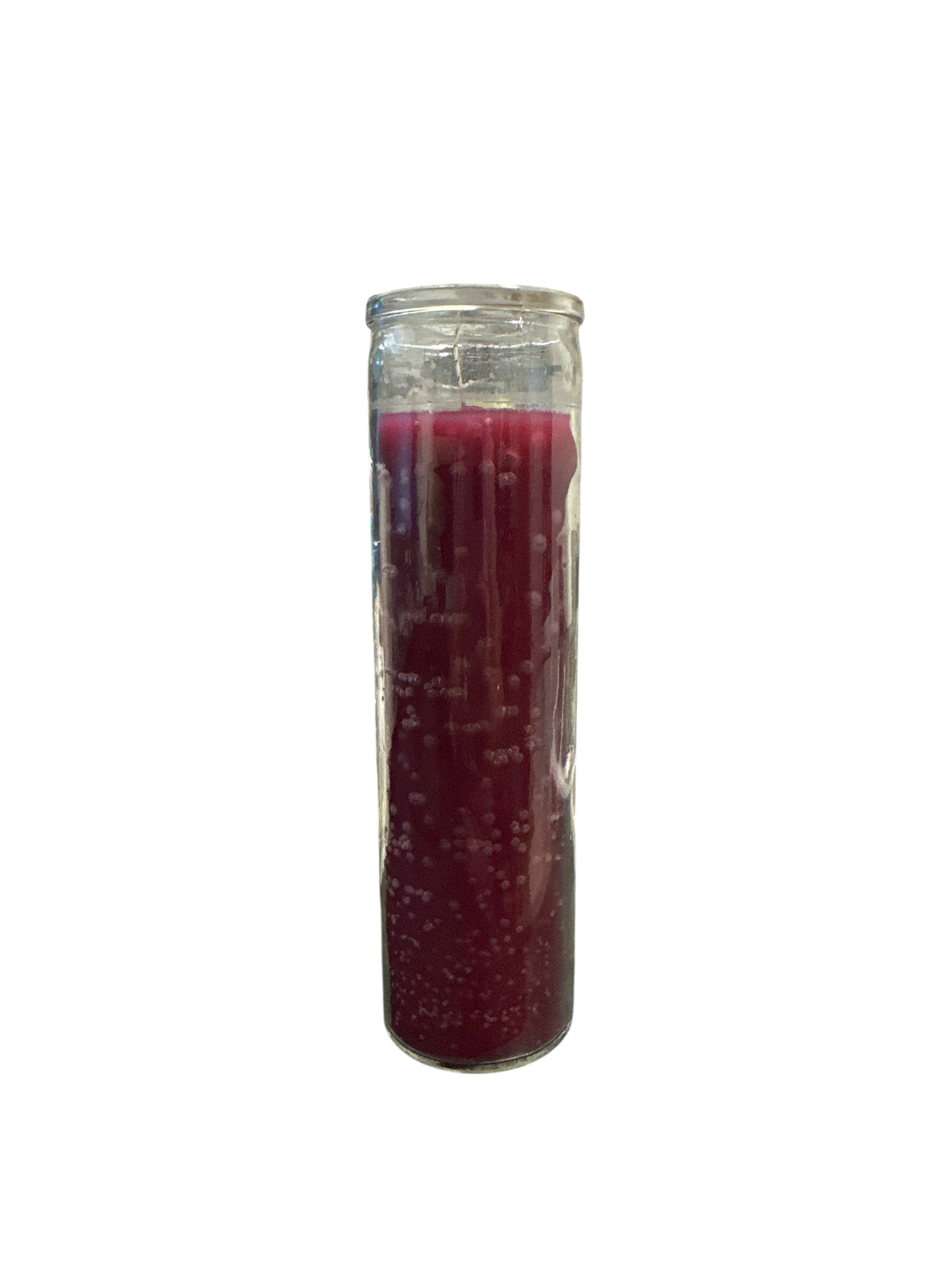 8" Solid Color Glass Candle