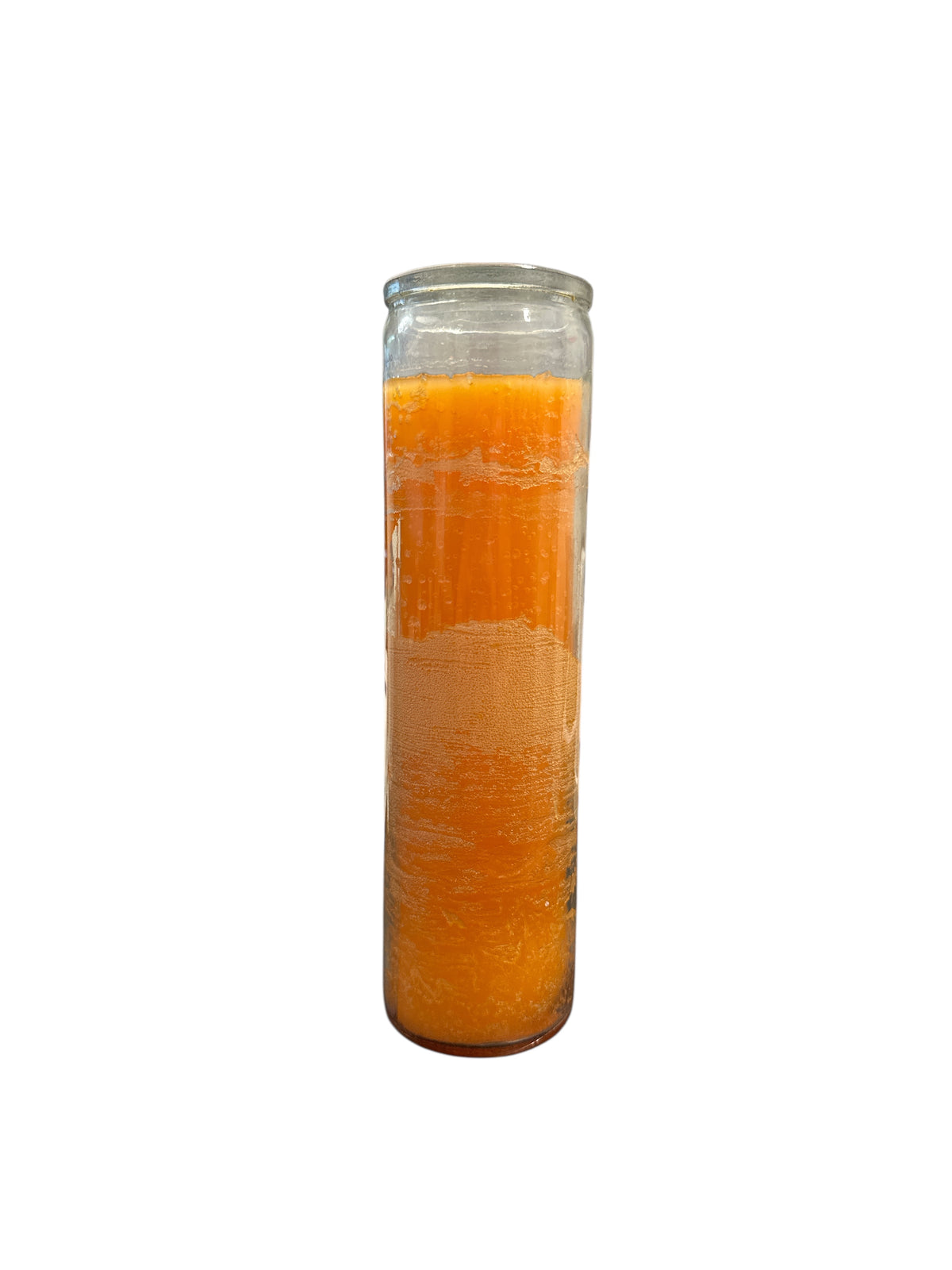 8" Solid Color Glass Candle