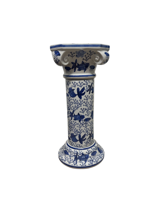 Olokun Pedestal  22"H x 10"W