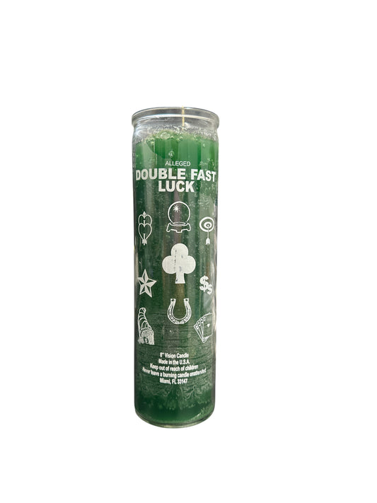 Double Fast Luck candle 8"