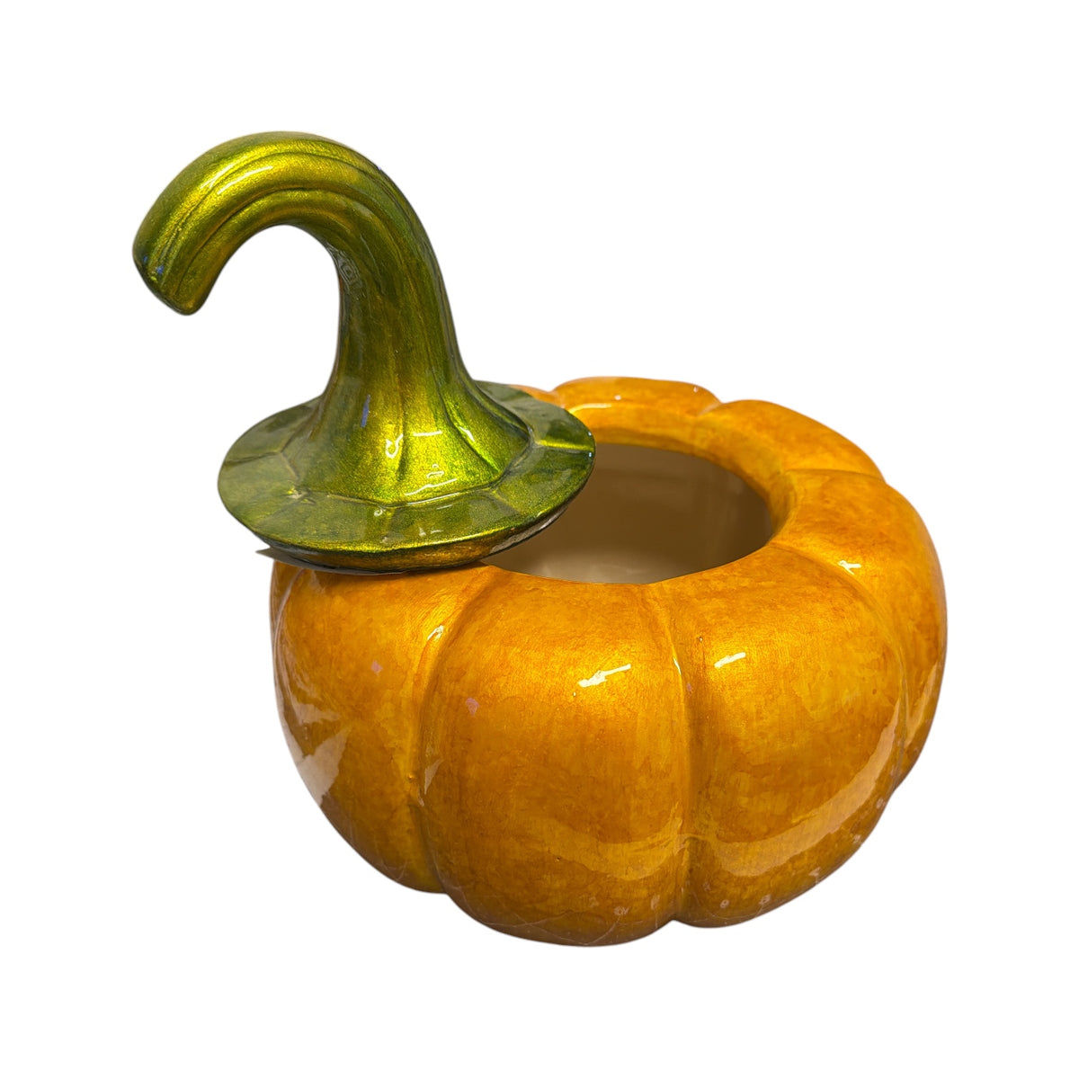 Pumpkin Ceramic tureen 9"x 8"