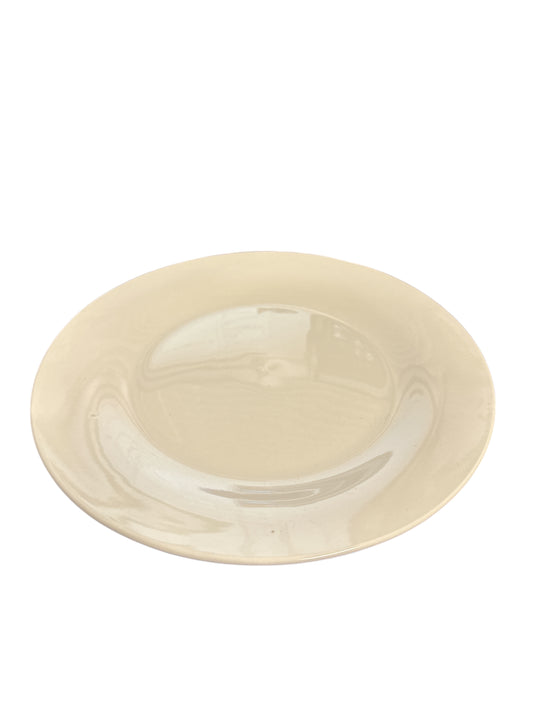 White Ceramic Plate 10"