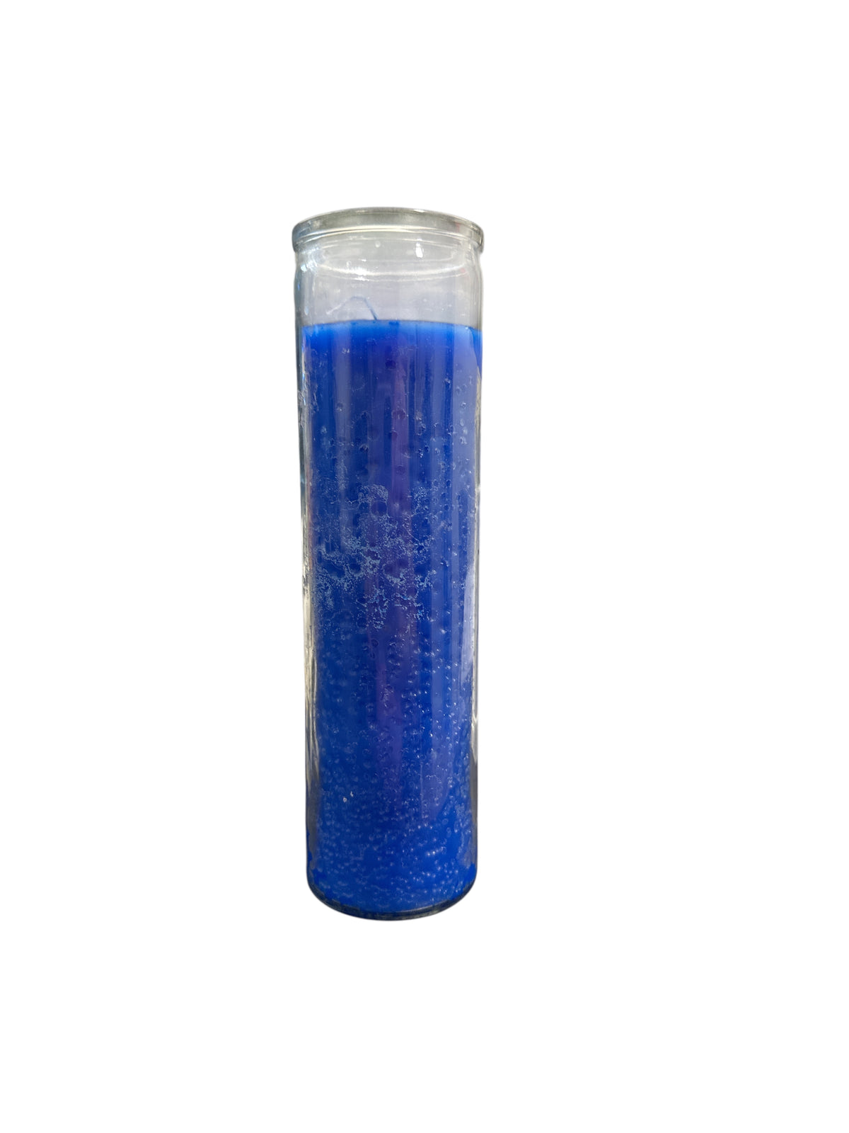 8" Solid Color Glass Candle