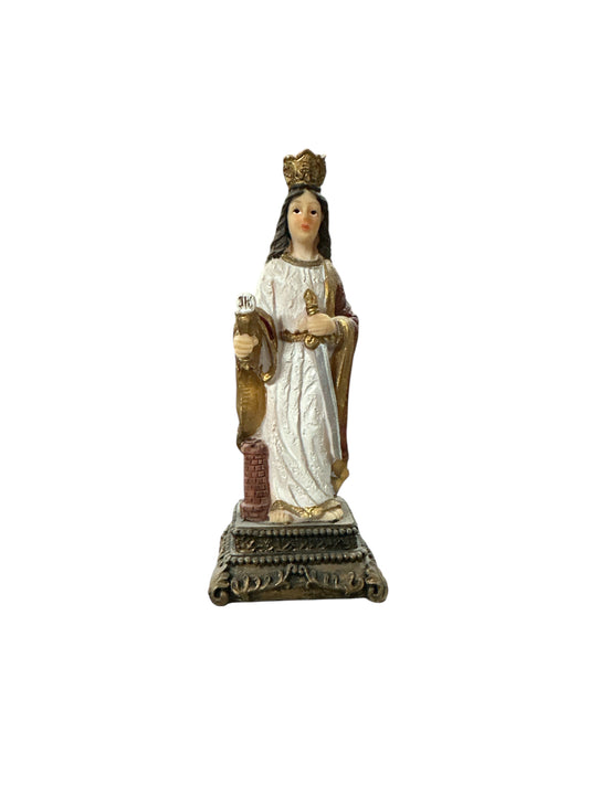 Saint Bárbara statue 5"