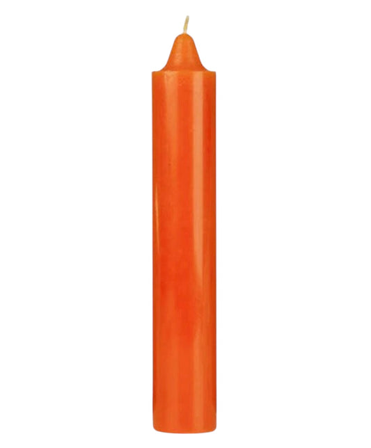 6" Orange tape Candle Box  (36 Units)
