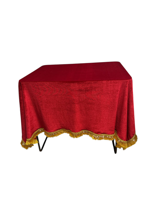Red Velvet Square tablecloth 60"x 60"