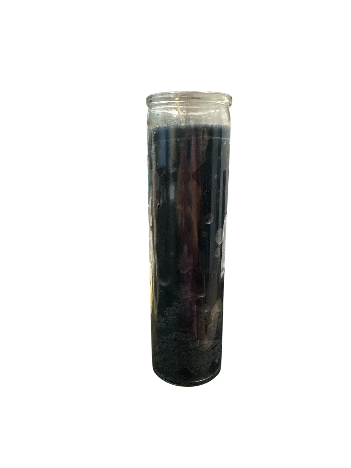 8" Solid Color Glass Candle
