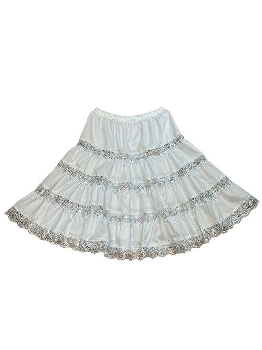 Cotton White Skirt one size