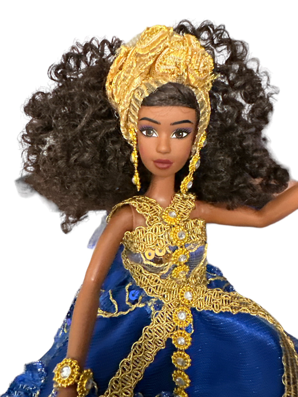 Barbie doll size Spiritual doll (Gypsy, Yemaya)