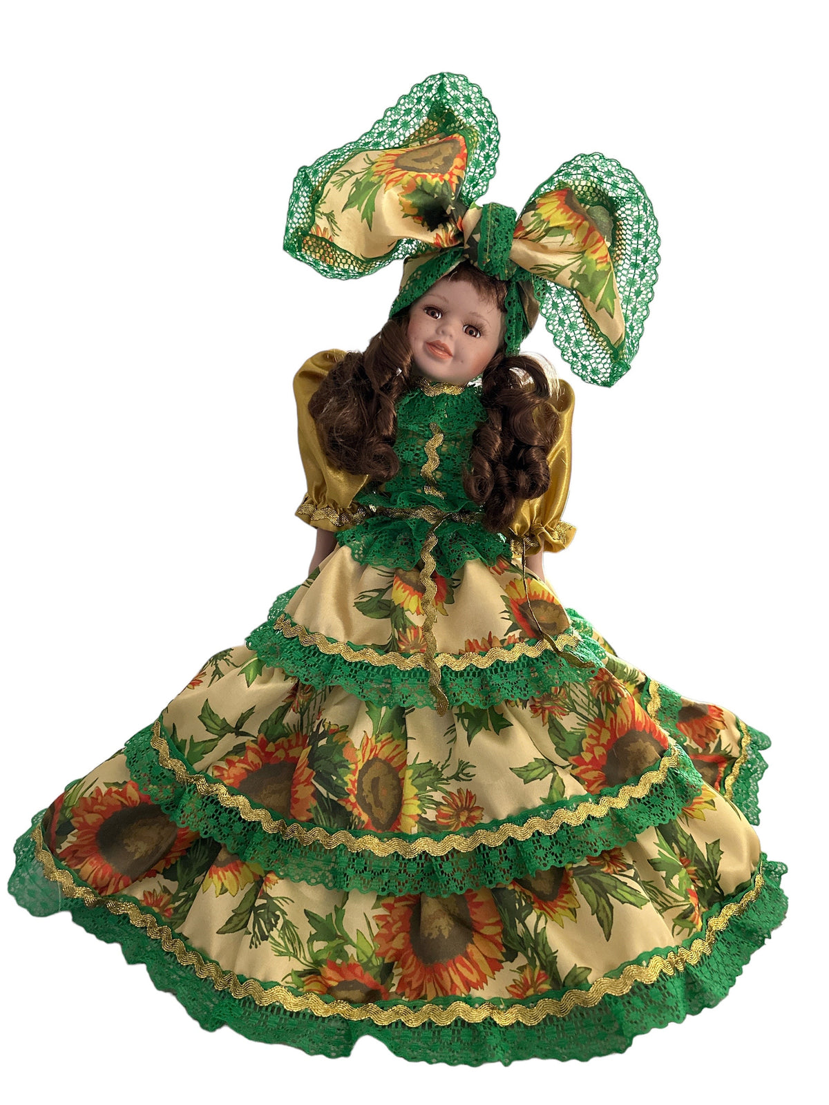 14" Porcelain Spiritual Doll (Gipsy/ Ochun Ololodi)