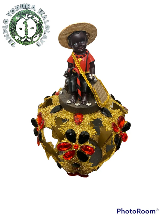 Elegua Metal Crown 14"Hx 9.5"W