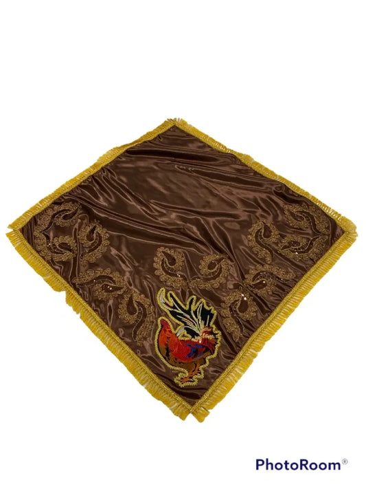 Agayu Satin cloth with Rooster 36"x 36"